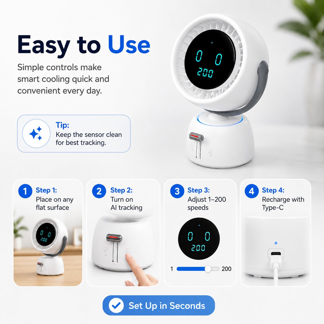 Smart Auto-Follow Fan