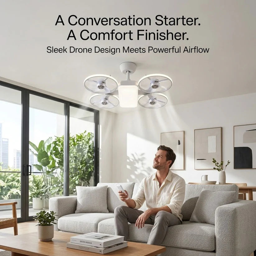💡Drone-Inspired LED Ceiling Fan Light